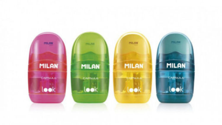 Picture of 3552 MILAN LOOK CAPSULE ERASER AND SHARPENER